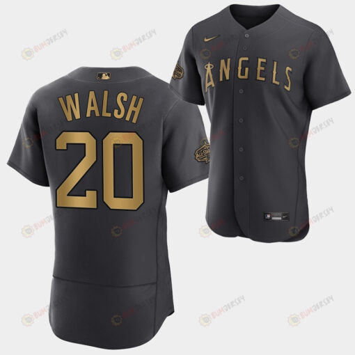 2022-23 All-Star Los Angeles Angels Jared Walsh 20 Charcoal Jersey