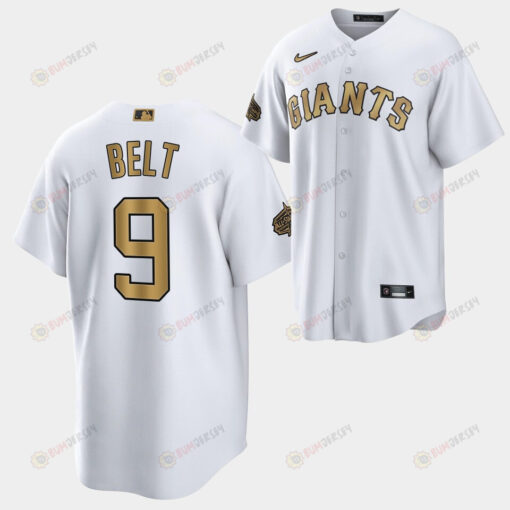 2022-23 All-Star San Francisco Giants Brandon Belt 9 White Jersey