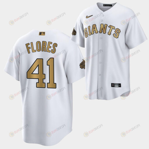 2022-23 All-Star San Francisco Giants Wilmer Flores 41 White Jersey