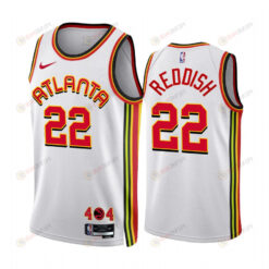 2022-23 Atlanta Hawks Cam Reddish 22 White Association Edition Jersey