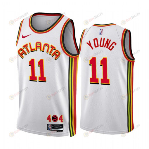 2022-23 Atlanta Hawks Trae Young 11 White Association Edition Jersey