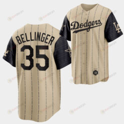 2022-23 Black Heritage Night Los Angeles Dodgers Cody Bellinger 35 Gold Jersey Exclusive Edition
