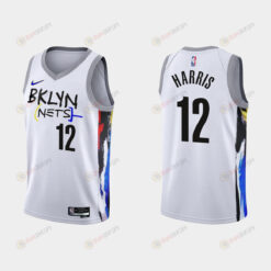 2022-23 Brooklyn Nets Joe Harris 12 City Edition White Swingman Men Jersey