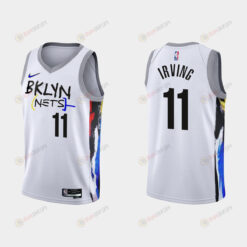 2022-23 Brooklyn Nets Kyrie Irving 11 City Edition White Swingman Men Jersey