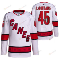 2022-23 Carolina Hurricanes Jack LaFontaine White Away Primegreen Men Jersey Jersey