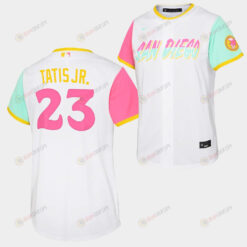 2022-23 City Connect Fernando Tatis Jr. 23 San Diego Padres Youth White Jersey