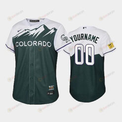 2022-23 City Connect Rockies 00 Custom Green Youth Jersey