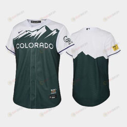 2022-23 City Connect Rockies Green Youth Jersey