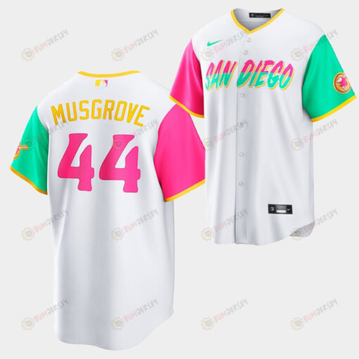 2022-23 City Connect San Diego Padres Joe Musgrove 44 White Jersey