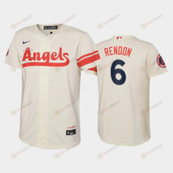 2022-23 City Connect Youth Los Angeles Angels Anthony Rendon 6 Anthony Rendon Jersey - Cream