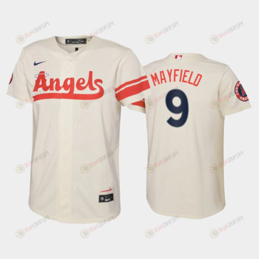2022-23 City Connect Youth Los Angeles Angels Jack Mayfield 9 Jack Mayfield Jersey - Cream