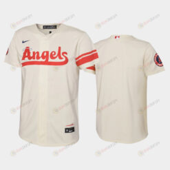2022-23 City Connect Youth Los Angeles Angels Jersey - Cream
