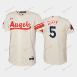 2022-23 City Connect Youth Los Angeles Angels Matt Duffy 5 Matt Duffy Jersey - Cream