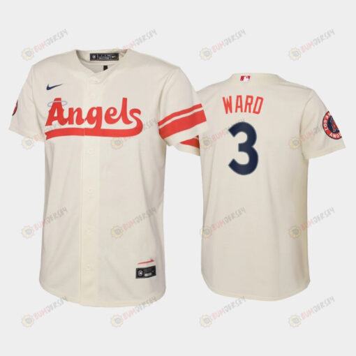 2022-23 City Connect Youth Los Angeles Angels Taylor Ward 3 Taylor Ward Jersey - Cream