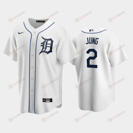 2022-23 Draft Detroit Tigers Jace Jung 2 White Home Jersey
