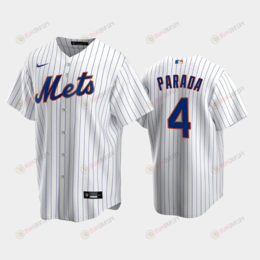 2022-23 Draft New York Mets Kevin Parada 4 White Home Jersey