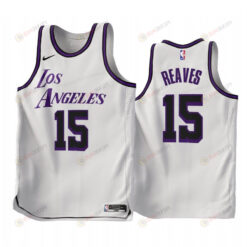 2022-23 Los Angeles Lakers Austin Reaves 15 White City Edition Jersey - Men Jersey