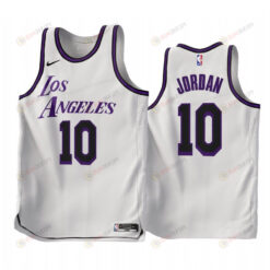 2022-23 Los Angeles Lakers DeAndre Jordan 10 White City Edition Jersey - Men Jersey