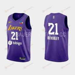2022-23 Los Angeles Lakers Patrick Beverley Training Camp Purple Men Jersey