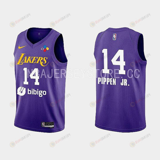 2022-23 Los Angeles Lakers Scotty Pippen Jr. Training Camp Purple Men Jersey