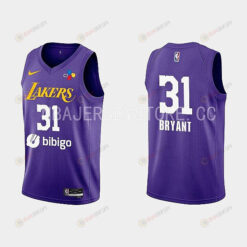 2022-23 Los Angeles Lakers Thomas Bryant Training Camp Purple Men Jersey