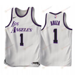 2022-23 Los Angeles Lakers Trevor Ariza 1 White City Edition Jersey - Men Jersey