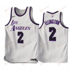 2022-23 Los Angeles Lakers Wayne Ellington 2 White City Edition Jersey - Men Jersey