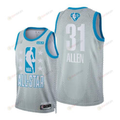 2022 All-Star Game Cavaliers 31 Jarrett Allen Gray Jersey Reserves - Men