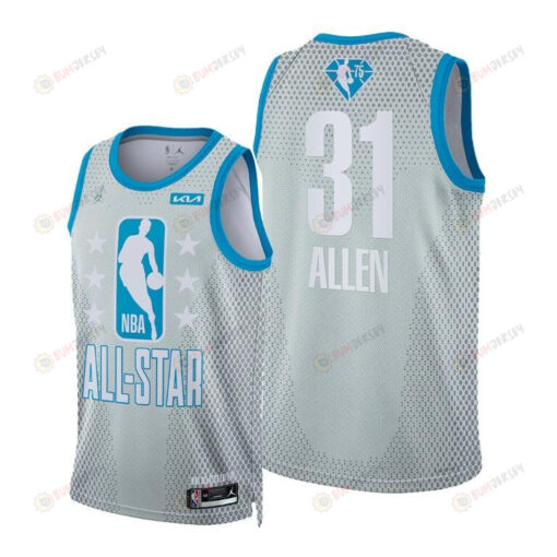 2022 All-Star Game Cavaliers 31 Jarrett Allen Gray Jersey Reserves - Men