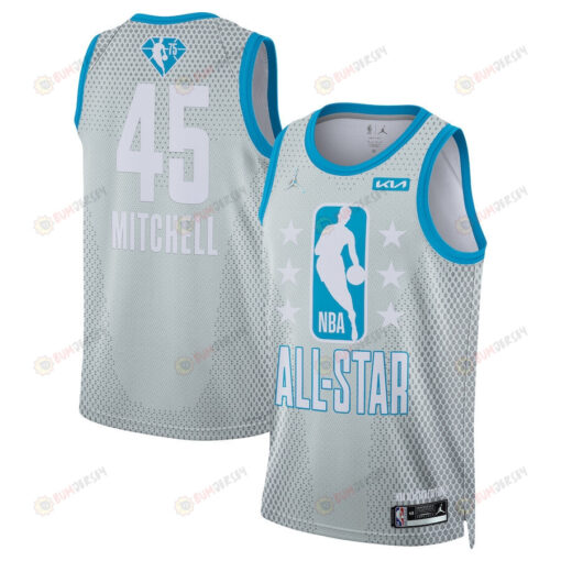 2022 All-Star Game Donovan Mitchell 45 Swingman Jersey - Gray