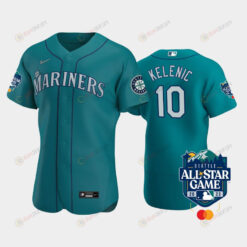 2023 All-Star Game Seattle Mariners 10 Jarred Kelenic Aqua Jersey