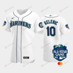 2023 All-Star Game Seattle Mariners 10 Jarred Kelenic White Jersey
