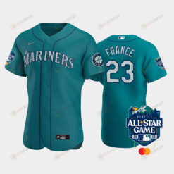 2023 All-Star Game Seattle Mariners 23 Ty France Aqua Jersey