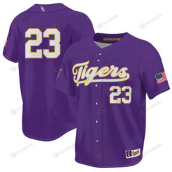 #23 LSU Tigers 2023 NCAA World Series Champions Jersey - Men Purple