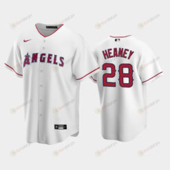28 Andrew Heaney White Los Angeles Angels Home Jersey Jersey