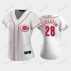 28 Anthony DeSclafani Reds Home White Women's Jersey Jersey