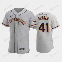 41 Wilmer Flores Gray Road San Francisco Giants Jersey Jersey
