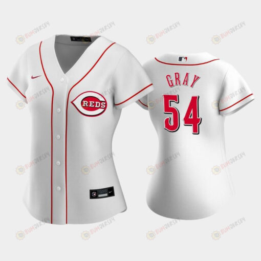 54 Sonny Gray Reds Home White Women's Jersey Jersey