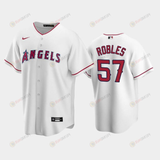 57 Hansel Robles White Los Angeles Angels Home Jersey Jersey