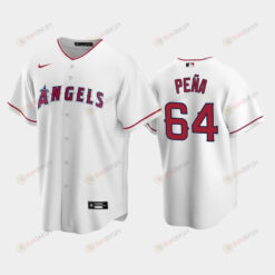64 Felix Pena White Los Angeles Angels Home Jersey Jersey