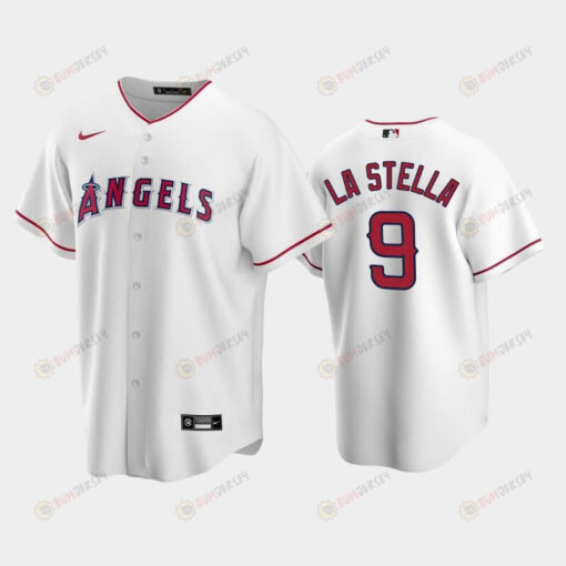 9 Tommy La Stella White Los Angeles Angels Home Jersey Jersey