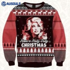 A Holly Dolly Parton Ugly Sweaters For Men Women Unisex