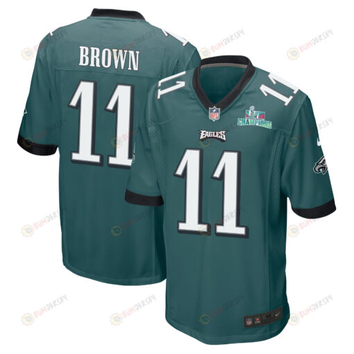 A.J. Brown 11 Philadelphia Eagles Super Bowl LVII Champions Men's Jersey - Midnight Green