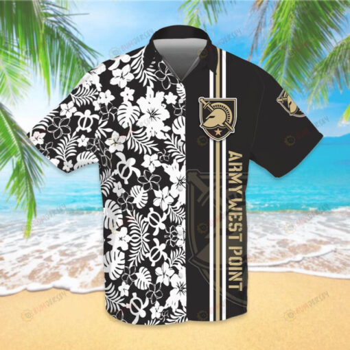 ABK Black White Short Sleeve Hawaiian Shirt Summer Vibes