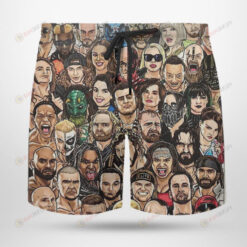 AEW Roster Hawaiian Summer Shorts Men Shorts - Print Shorts