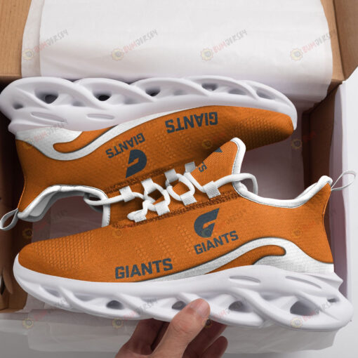 AFL Greater Western Sydney Giants Logo Pattern Custom Name 3D Max Soul Sneaker Shoes