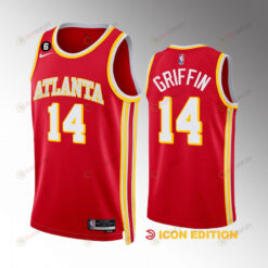 AJ Griffin 14 Atlanta Hawks Icon Edition Red Jersey 2022-23 Swingman