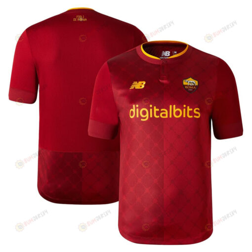 AS Roma 2022/23 Home Player Jersey - Red