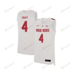 Aaron Craft 4 Ohio State Buckeyes Elite Basketball Men Jersey - White