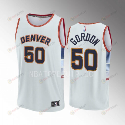 Aaron Gordon 50 Nuggets Gray Jersey Fast Break Fastbreak 2022-23 City Edition